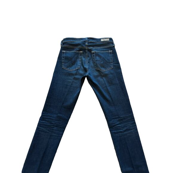 AG-ED Denim Women's 27R The Farrah High Rise Skinny Ankle Dark Wash Blue Jeans - Picture 12 of 14